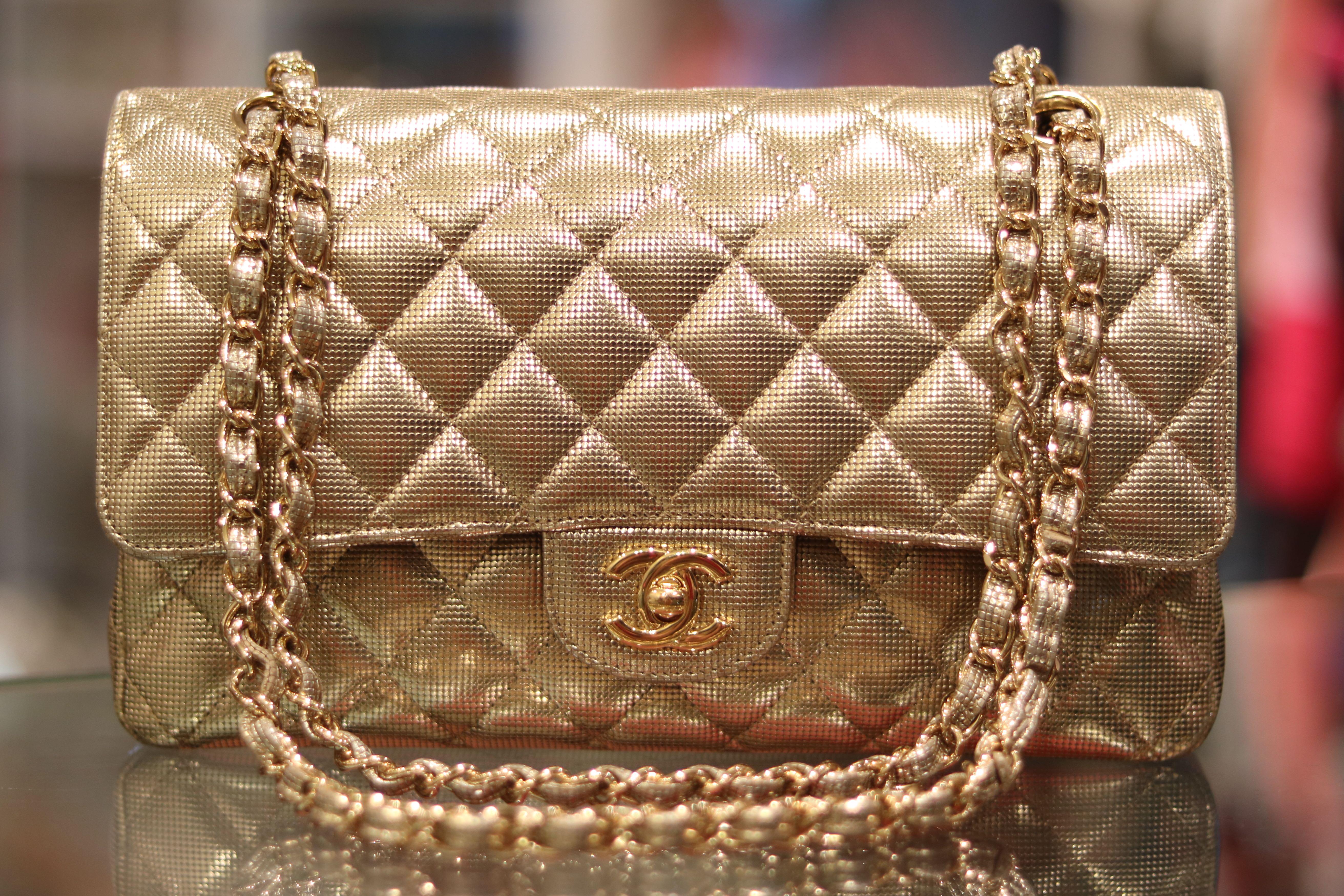 chanel gold bag