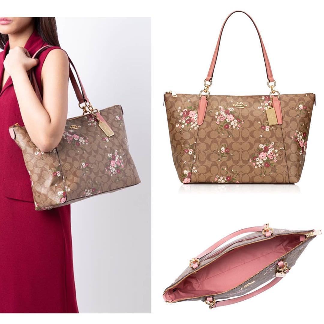 Coach ava tote floral outlet