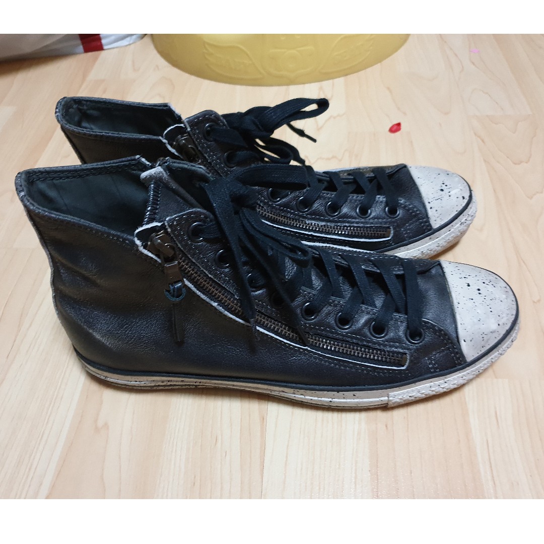 Converse john top varvatos leather sneakers