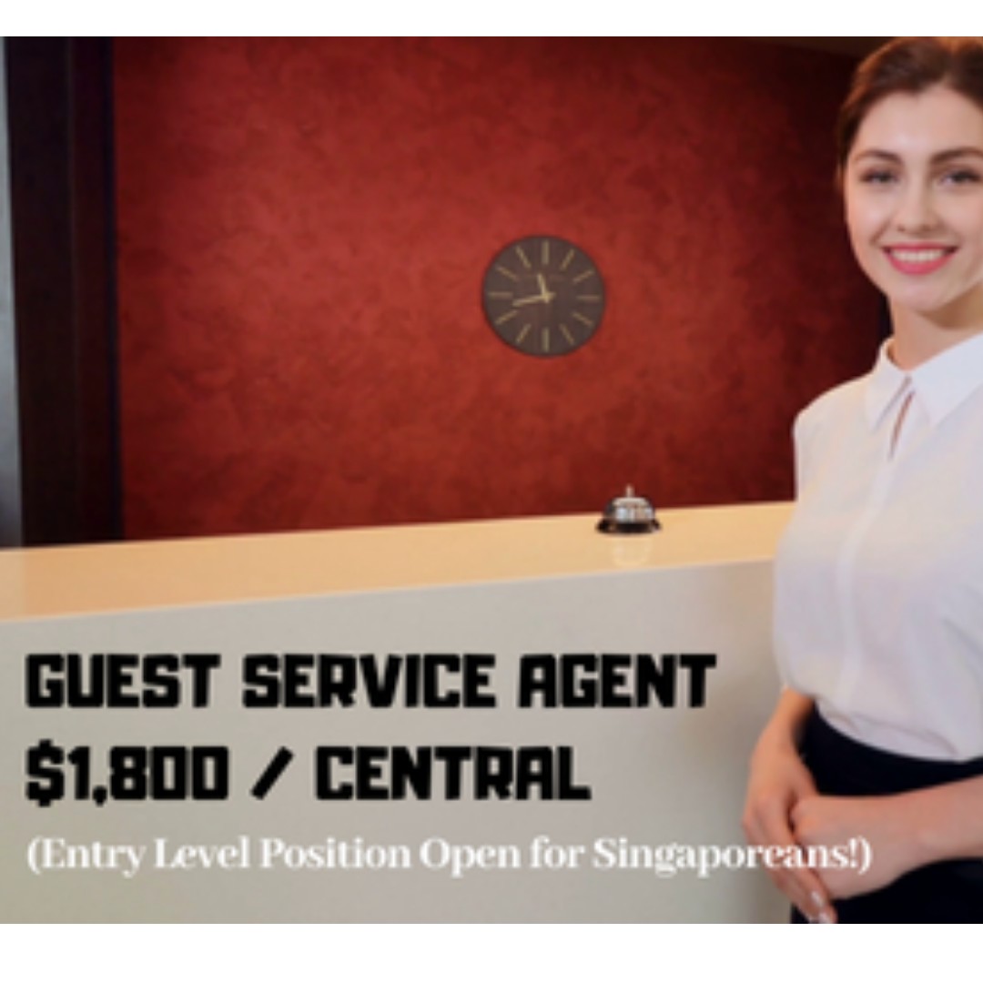 Guest Service Agent Front Office For 3 Star Hotel Jobs