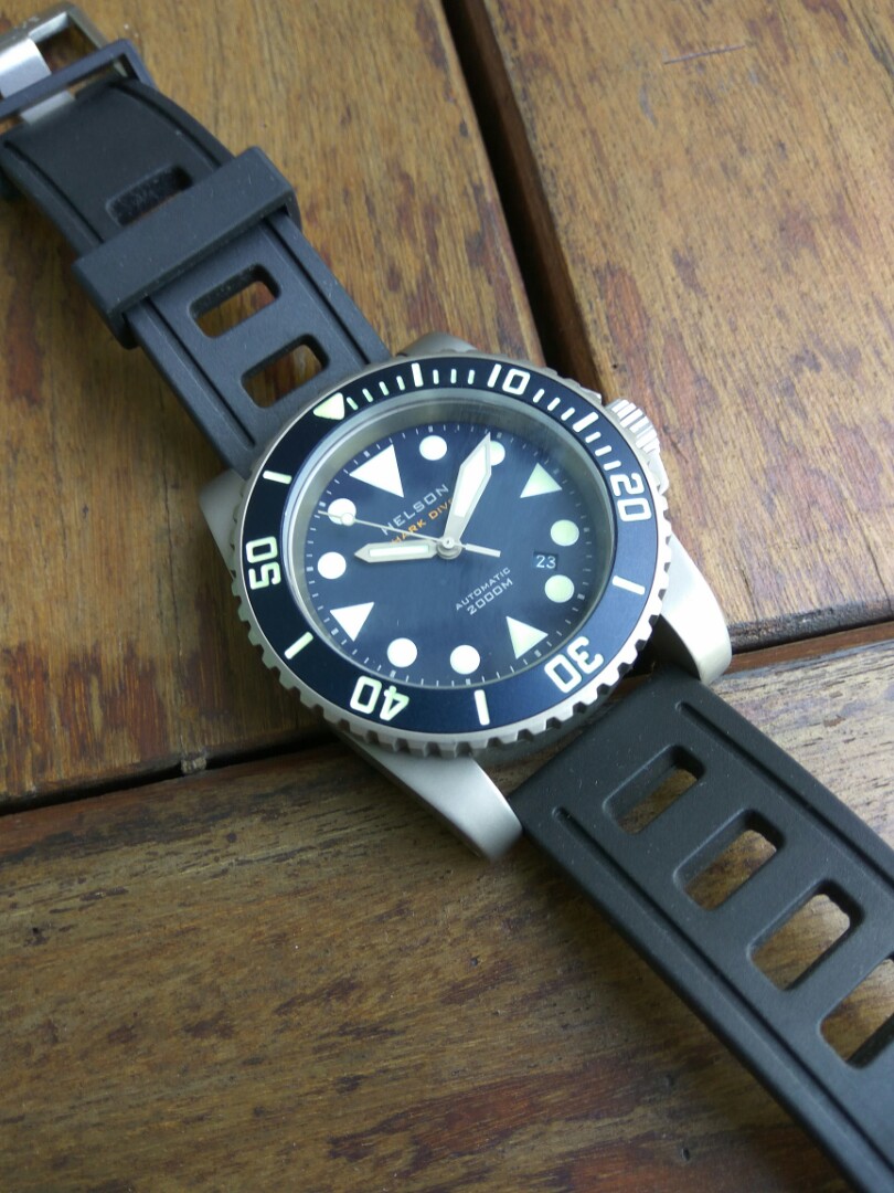 Helson Shark Diver Titanium 45mm