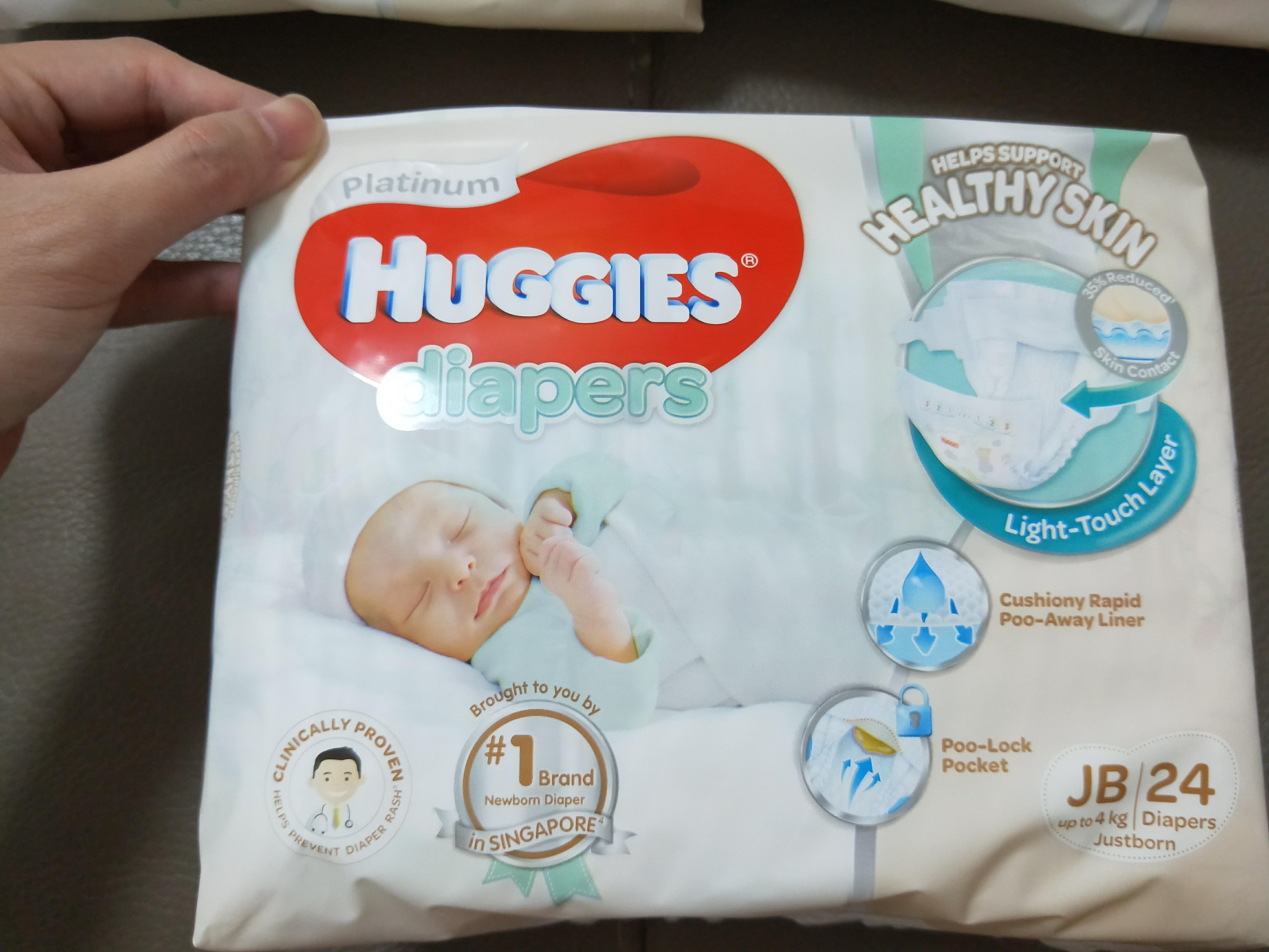 Huggies Diaper Justborn (JB 24), Babies & Kids, Bathing & Changing