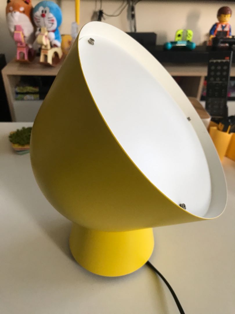 Ikea yellow top table lamp