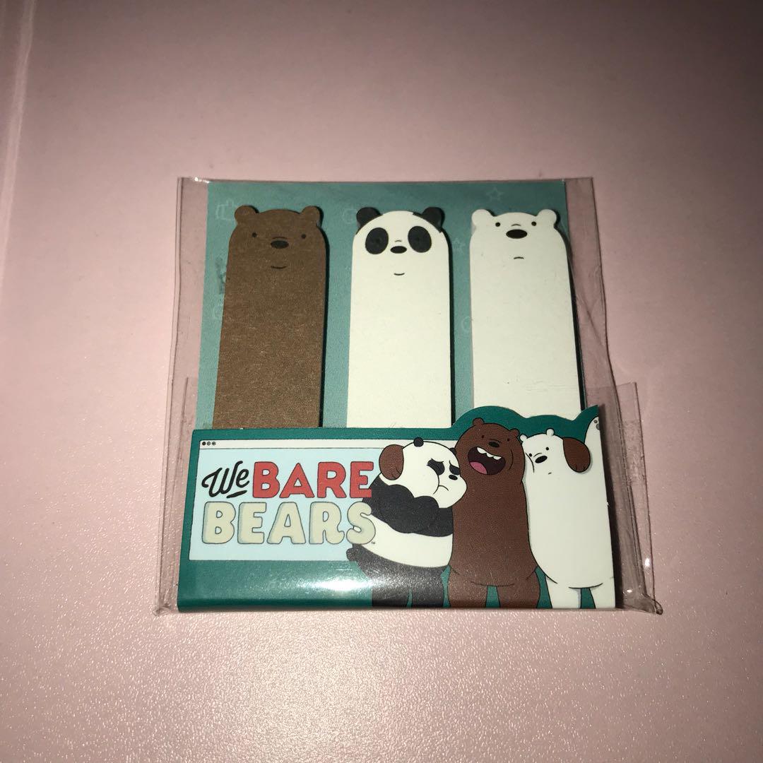 [INSTOCK] We Bare Bears Page Markers/Sticky Note, Hobbies & Toys ...