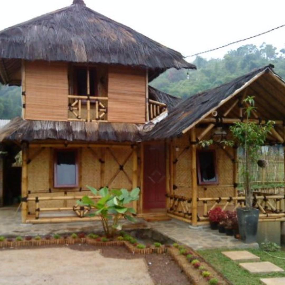 400 Gambar Rumah Gazebo Bambu Gratis Gambar Rumah