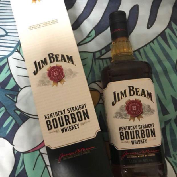 Jim Beam 1L (2 units available), Food & Drinks, Alcoholic Beverages on