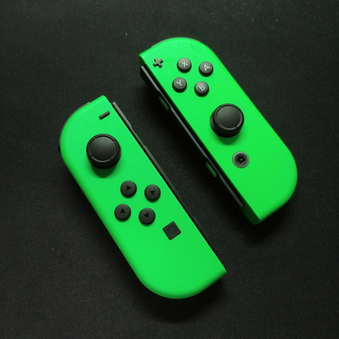 Neon Green Joy Con L R Nintendo Switch Video Gaming Video Game Consoles Nintendo On Carousell