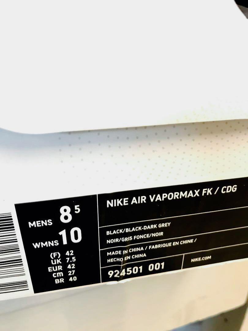 Nike Air Vapormax CDG Black, Men's Fashion, Footwear, Sneakers on Carousell