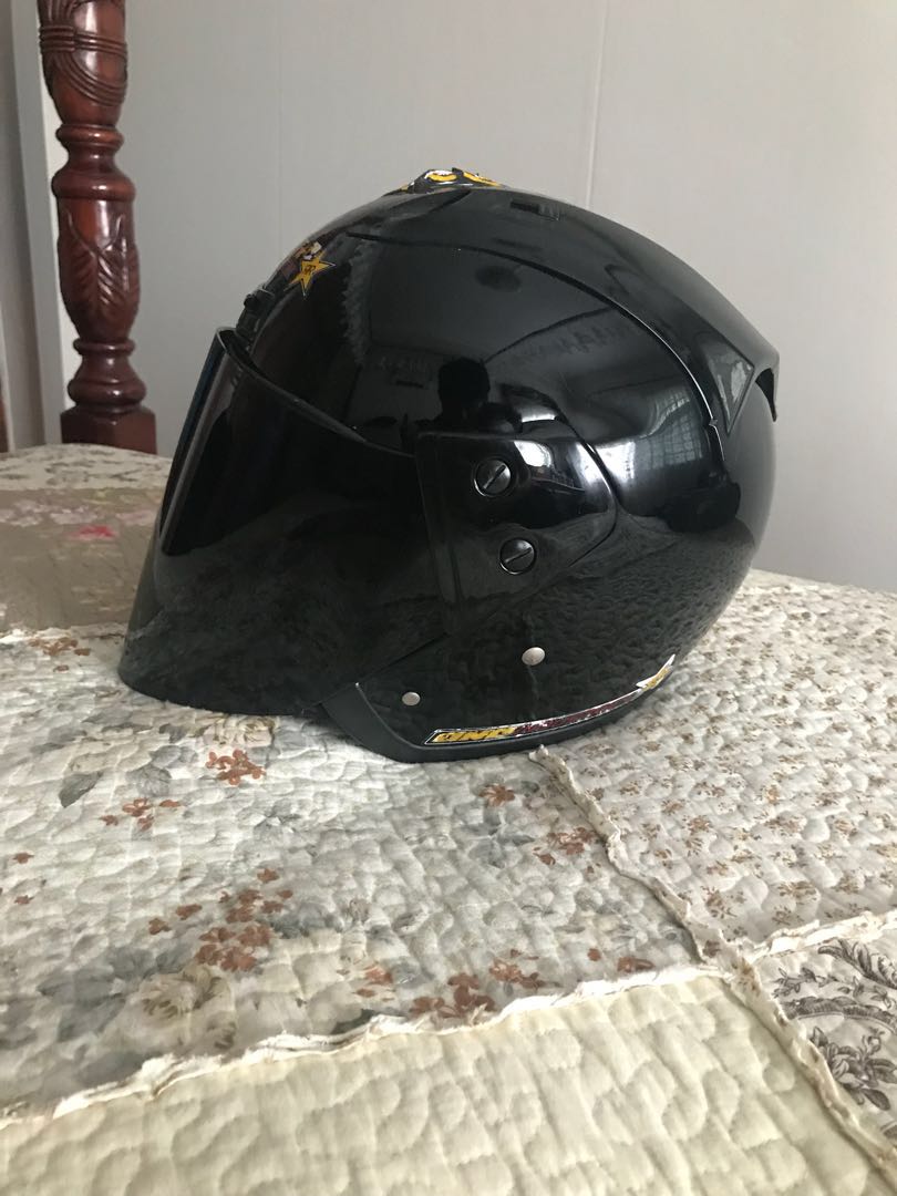 Nova Helmet + Super Smoke Black visor, Motorcycles, Motorcycle