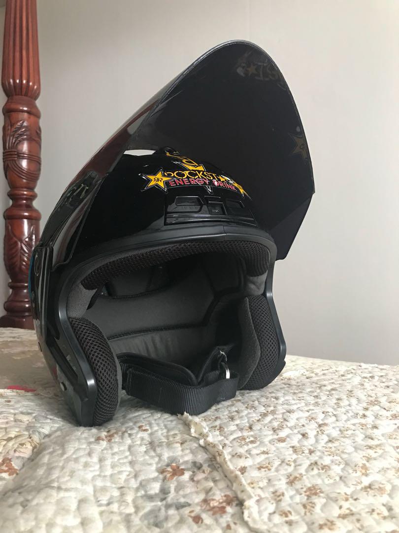 Nova Helmet + Super Smoke Black visor, Motorcycles, Motorcycle