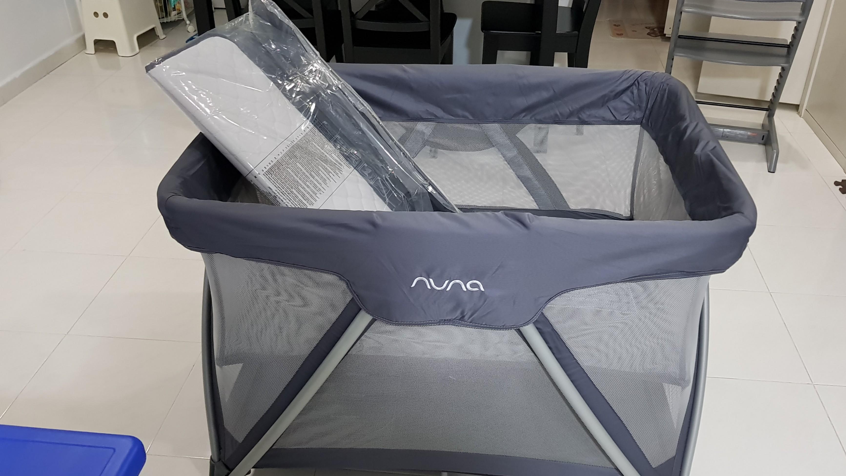 Nuna Sena Travel Cot in Graphite colour Babies Kids Baby