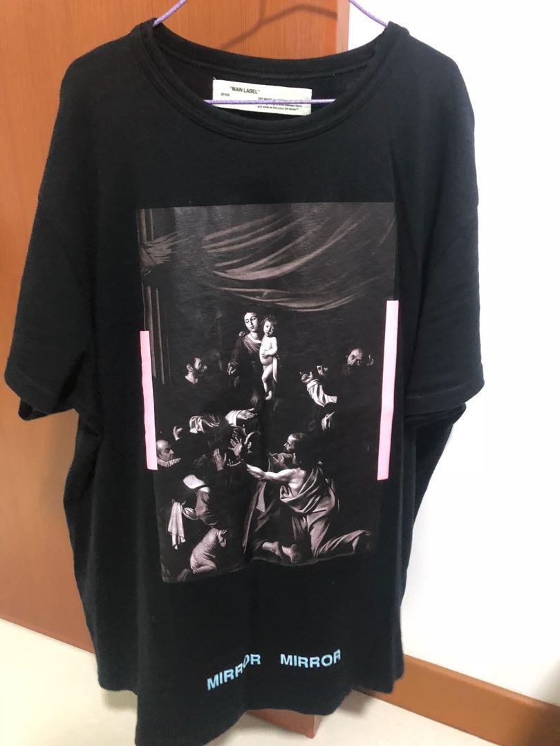 off white caravaggio tee black