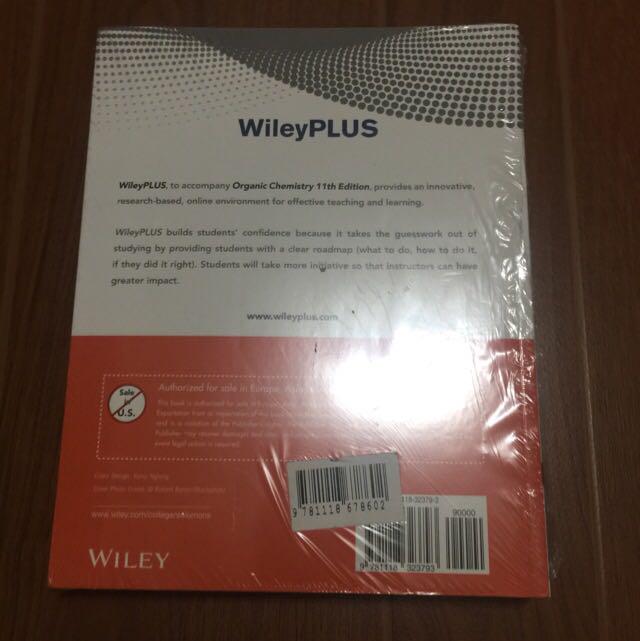Organic Chemistry by Solomons 11th Edition (Category: Textbooks) located in Pasay City. Submitted by randomruns (Listing ID 185392578, Image 3). Description: In plastic Never used BRAND NEW on shelf for a year without use. .