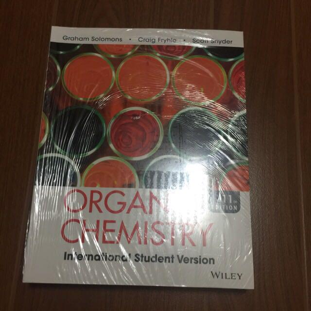 Organic Chemistry by Solomons 11th Edition (Category: Textbooks) located in Pasay City. Submitted by randomruns (Listing ID 185392578, Image 2). Description: In plastic Never used BRAND NEW on shelf for a year without use. .