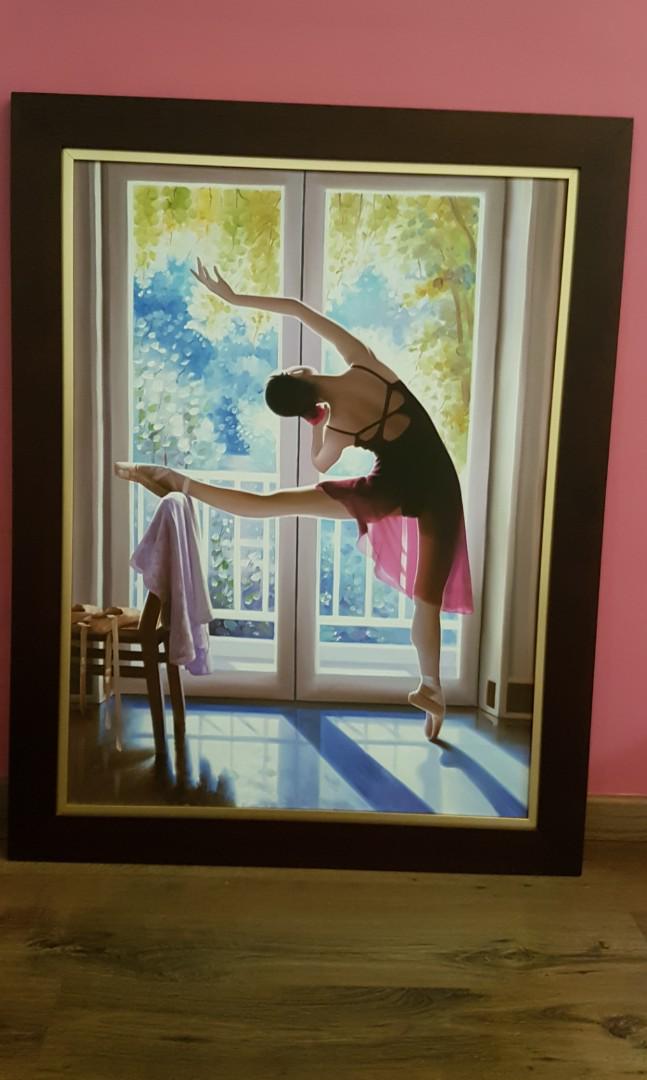 Painting Acrylic Painting 3d Effect Ballerina Dancer Everything