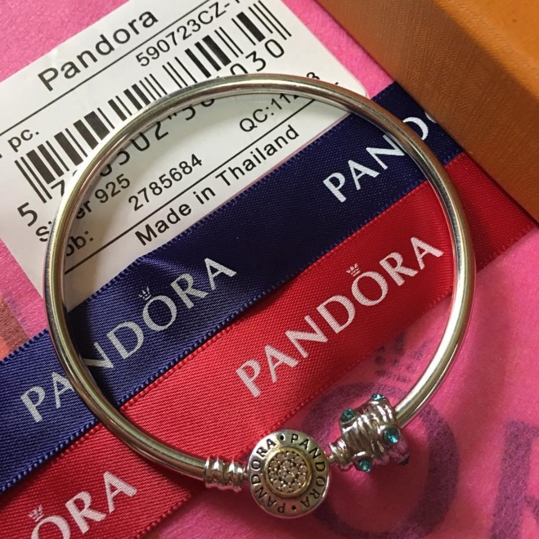 blue and green pandora charm
