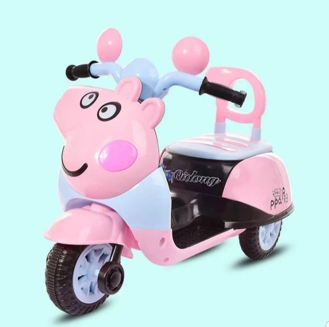 peppa pig on a bike toy