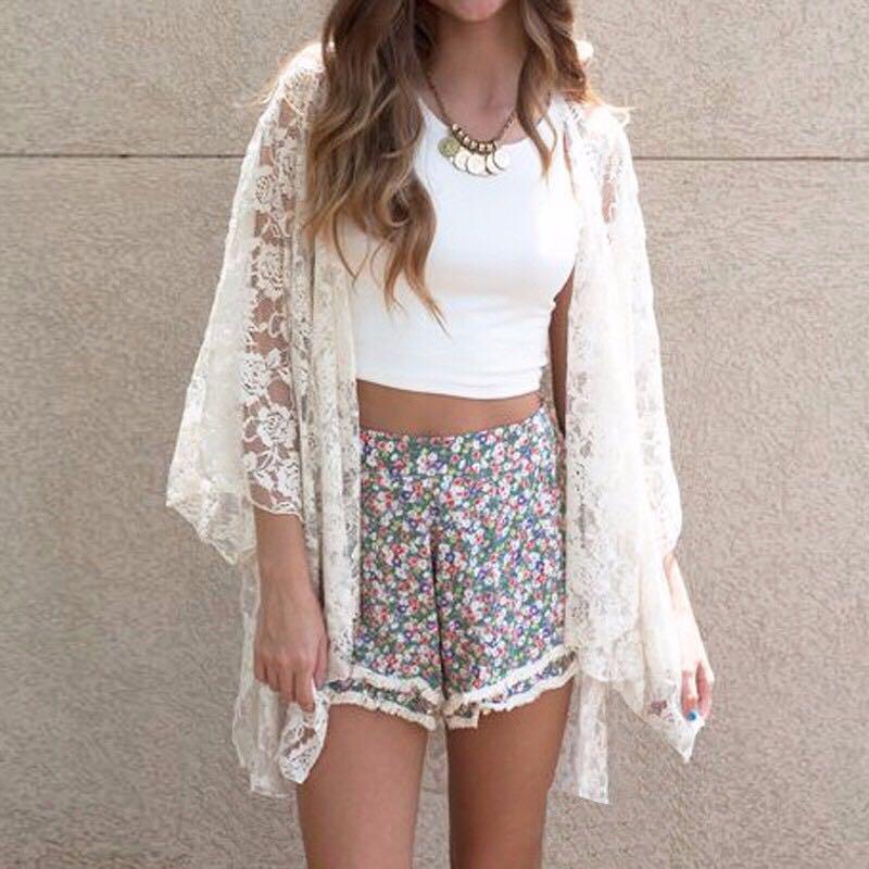 White lace kimono new arrivals cardigan