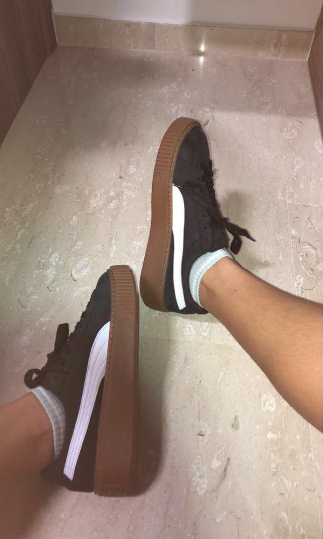 gum sole platform sneakers