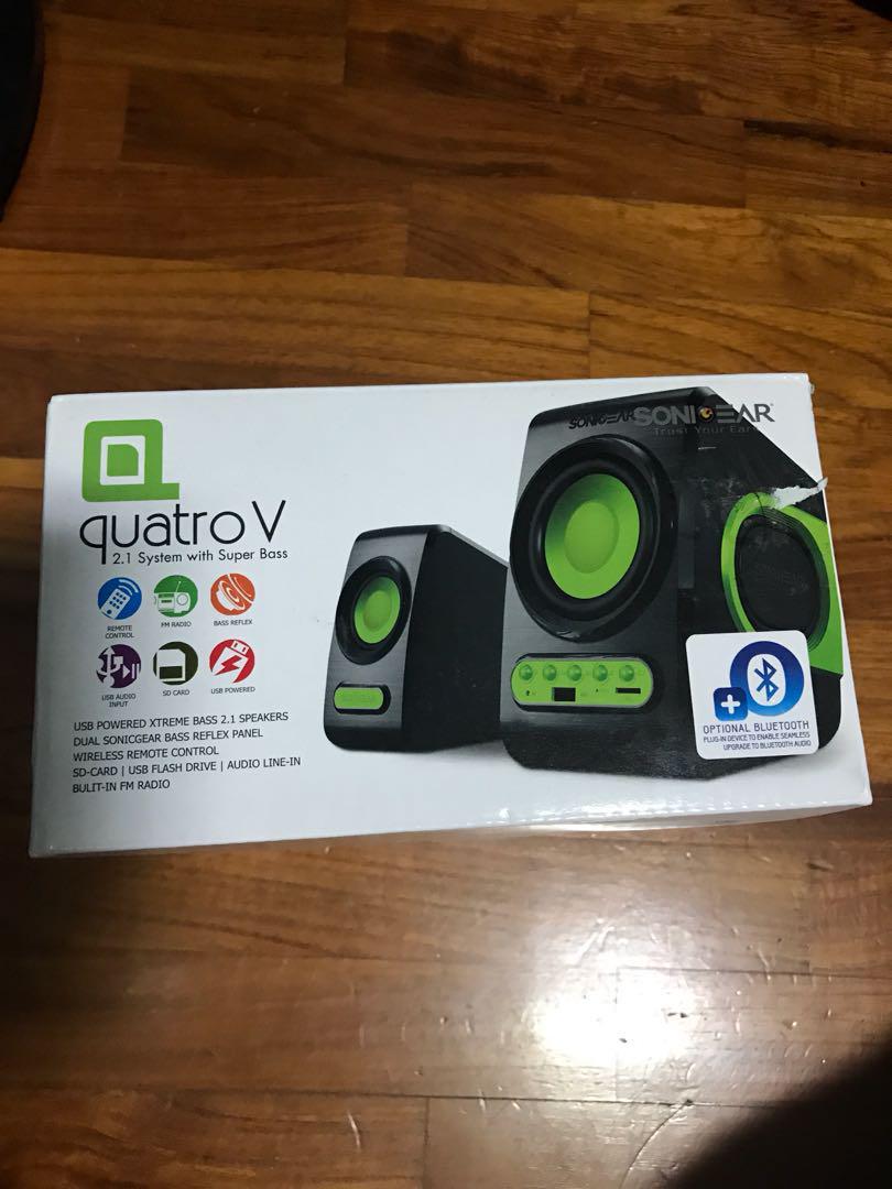 quatro v 2.1 system with super bass