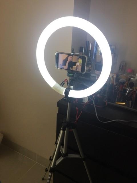 Ring Light Makeup Lampu Tripod Sarung Health Beauty Makeup