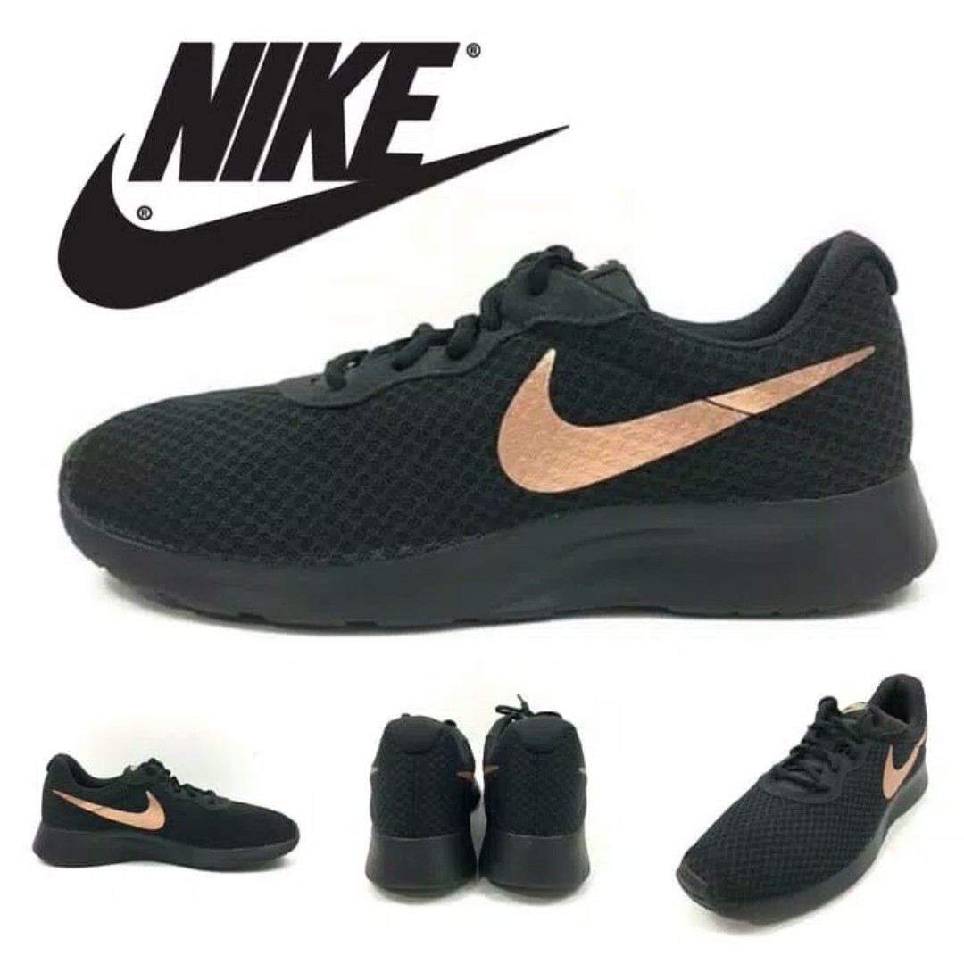 nike tanjun black gold original