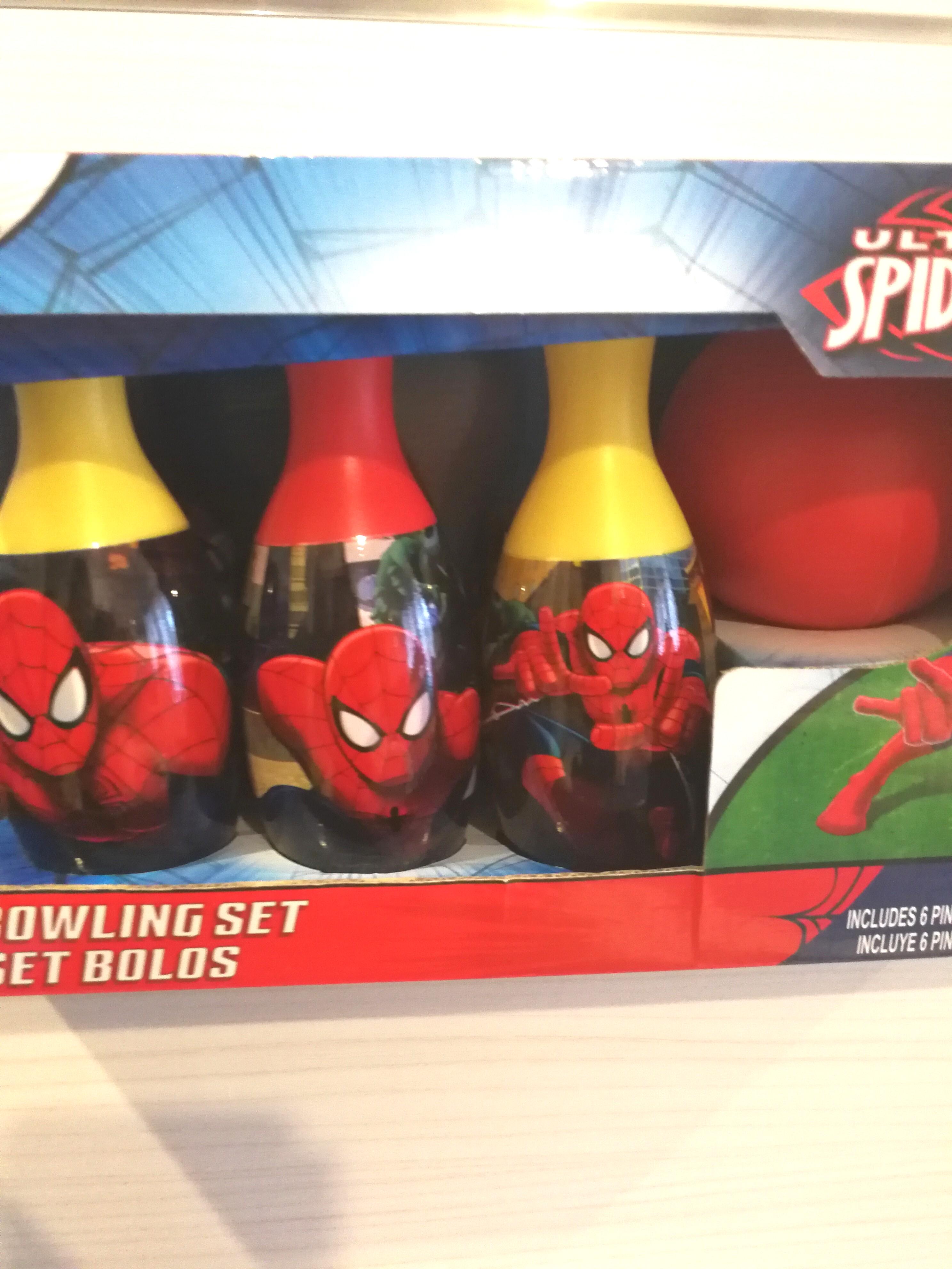SpiderMan bowling set, Hobbies & Toys, Toys & Games on Carousell
