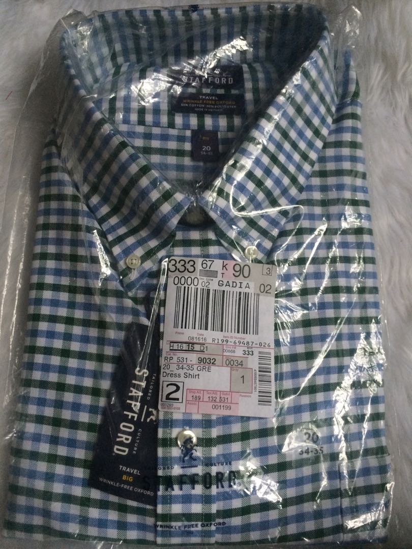 Stafford Longsleeves Plus Size Size 20 American Size Xxl Men S