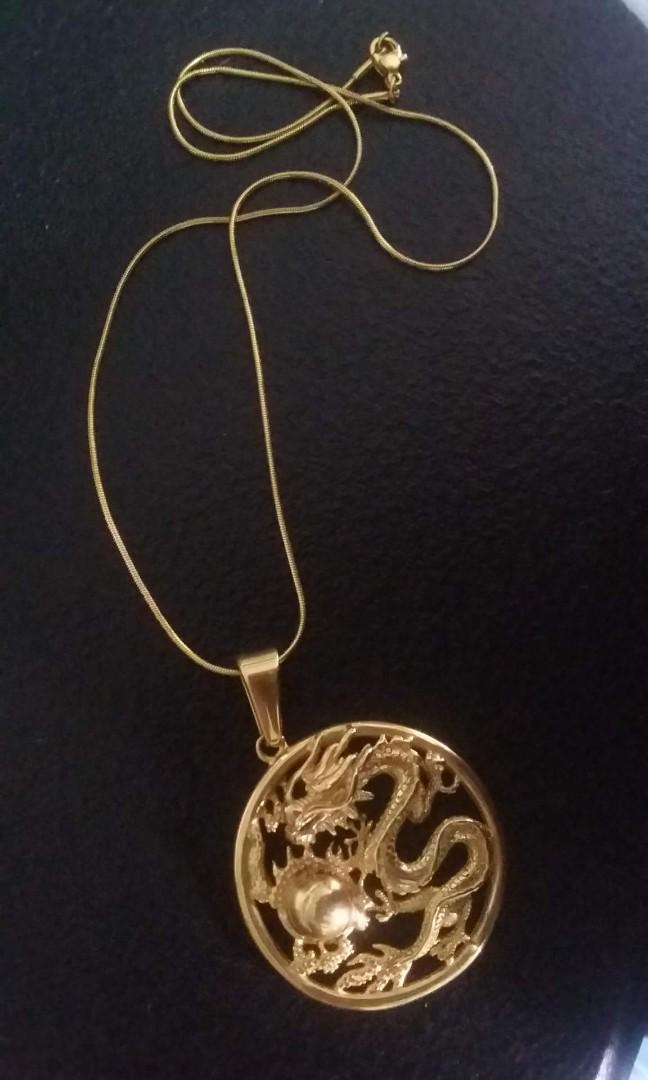 Stainless steel dragon necklace, Women's Fashion, Jewelry & Organizers