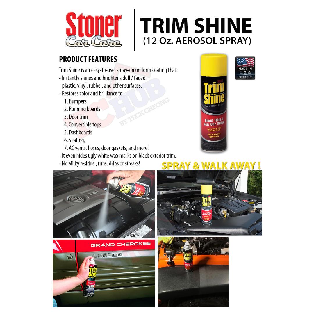 Stoner Trim Shine Spray, Car Accessories, Accessories on Carousell