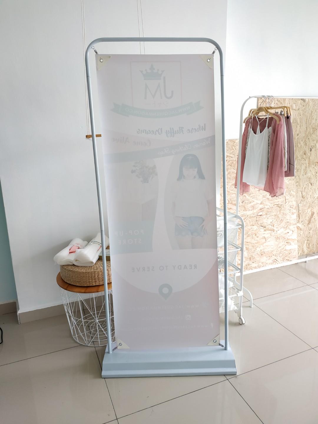 Streamer Banner Flyer Stand, Everything Else, Others on Carousell