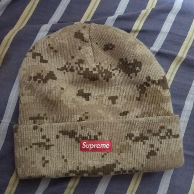 supreme digi camo beanie