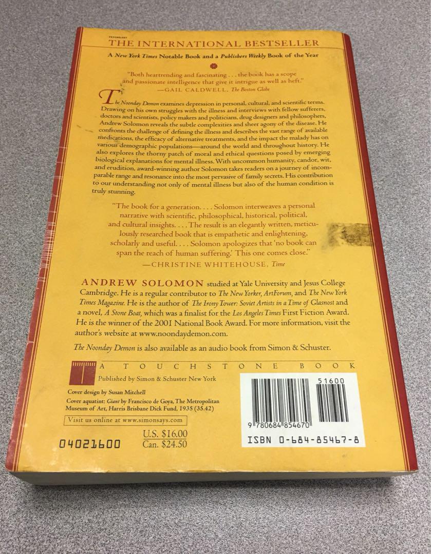 The Noonday Demon An Atlas Of Depression By Andrew Solomon Books