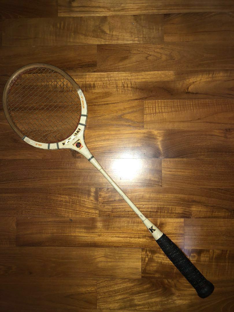 Wooden badminton racket clearance