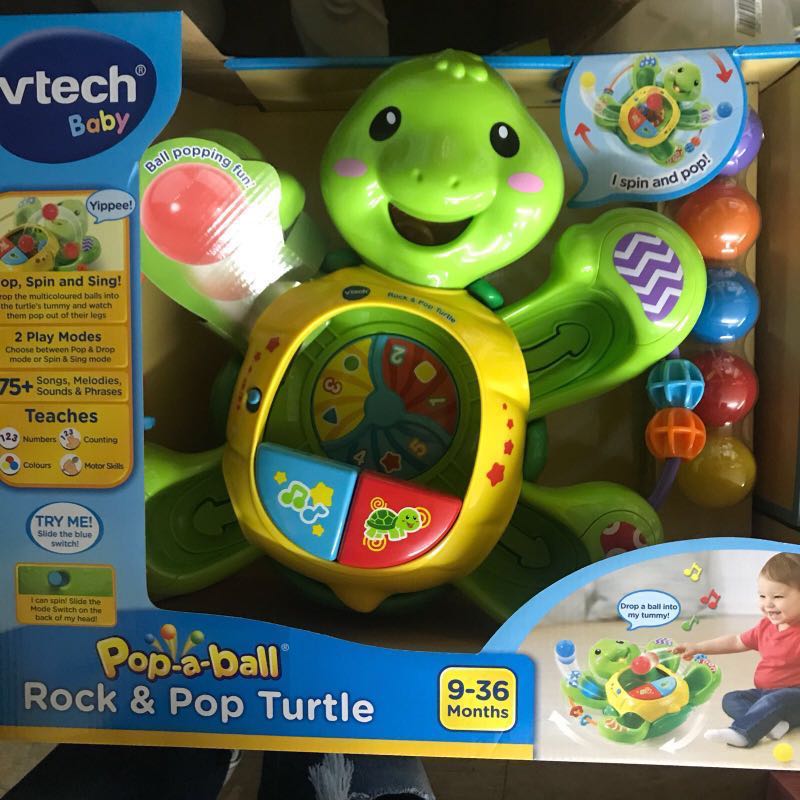 vtech pop a ball rock & pop turtle