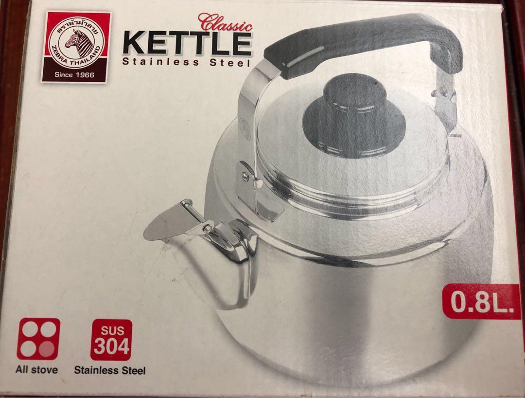 Zebra Thailand 0.8L Kettle Stainless Steel 304 不銹鋼304水煲 ...