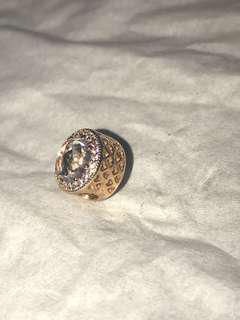 pandora charm rose gold diamond