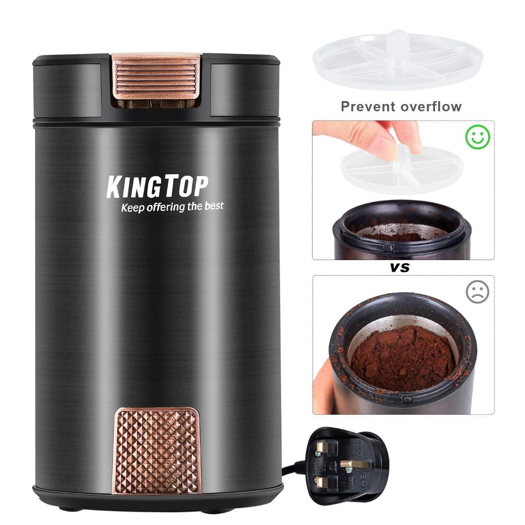 1531 Kingtop Coffee Grinder Electric 0w Stainless Steel Blade Grinder For Coffee Bean Seed Nut Spice Herb Pepper Electronics Others On Carousell