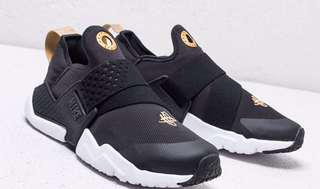 保證正品✨ nike HUARACHE EXTREME GS 襪套 武士鞋 黑 金 大童 女鞋 輕量 慢跑 休閒 運動