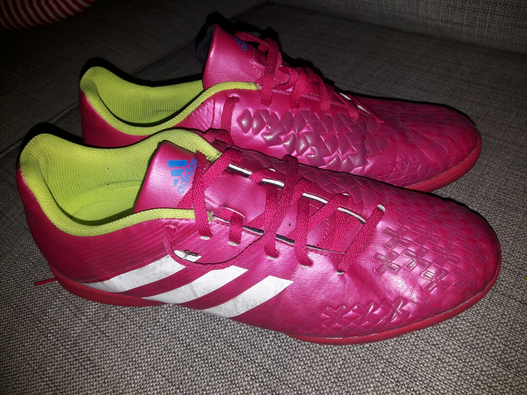 pink adidas indoor soccer shoes