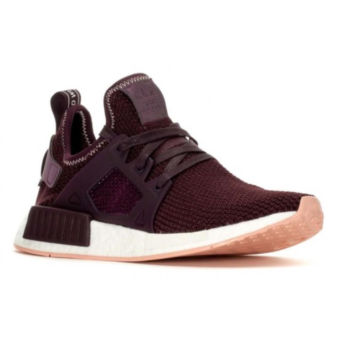 Adidas NMD XR1 Triple Grey Dark Burgundy Men s Fashion Footwear Sneakers on Carousell