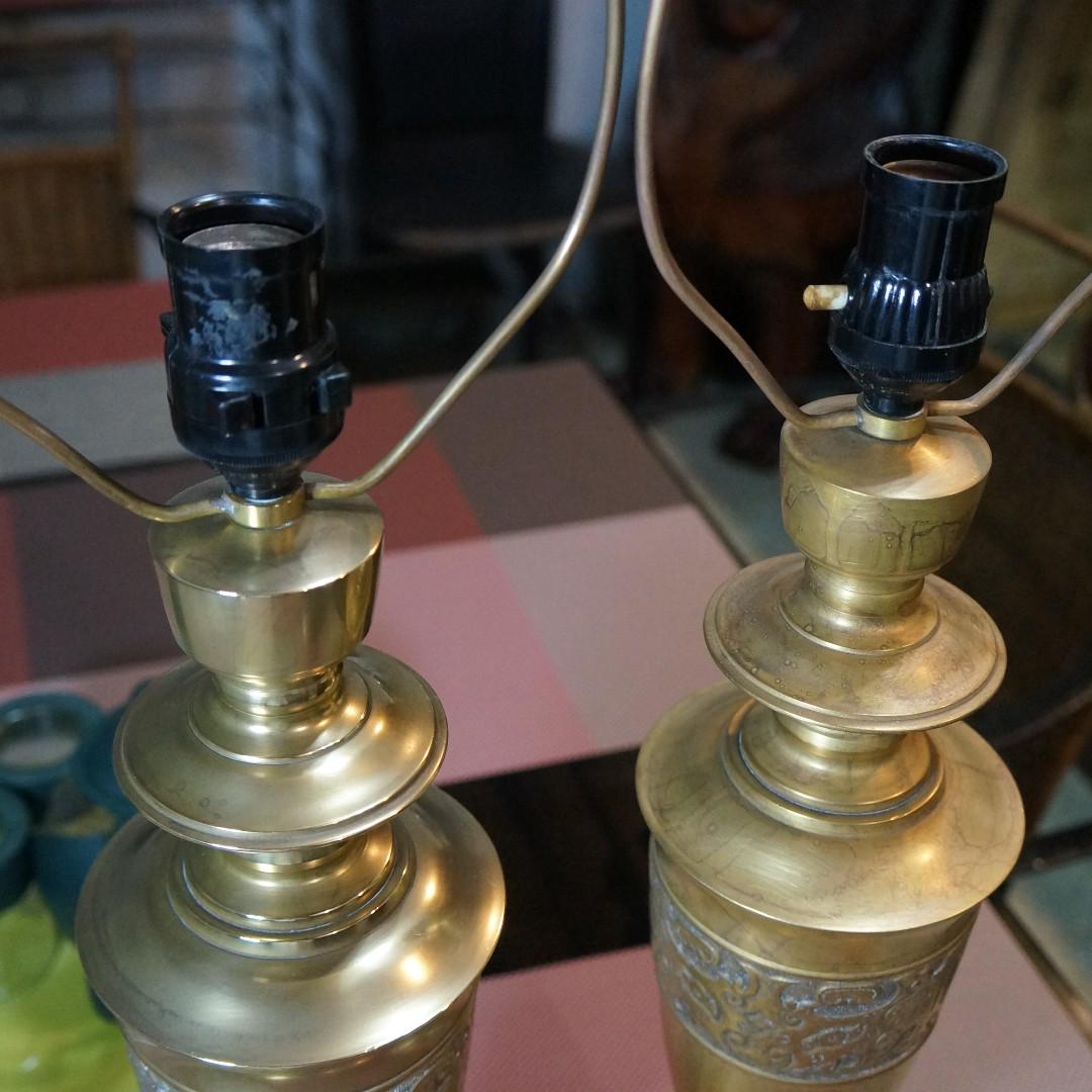 Antique Solid Brass Lamp Shade, Furniture & Home Living, Home Decor