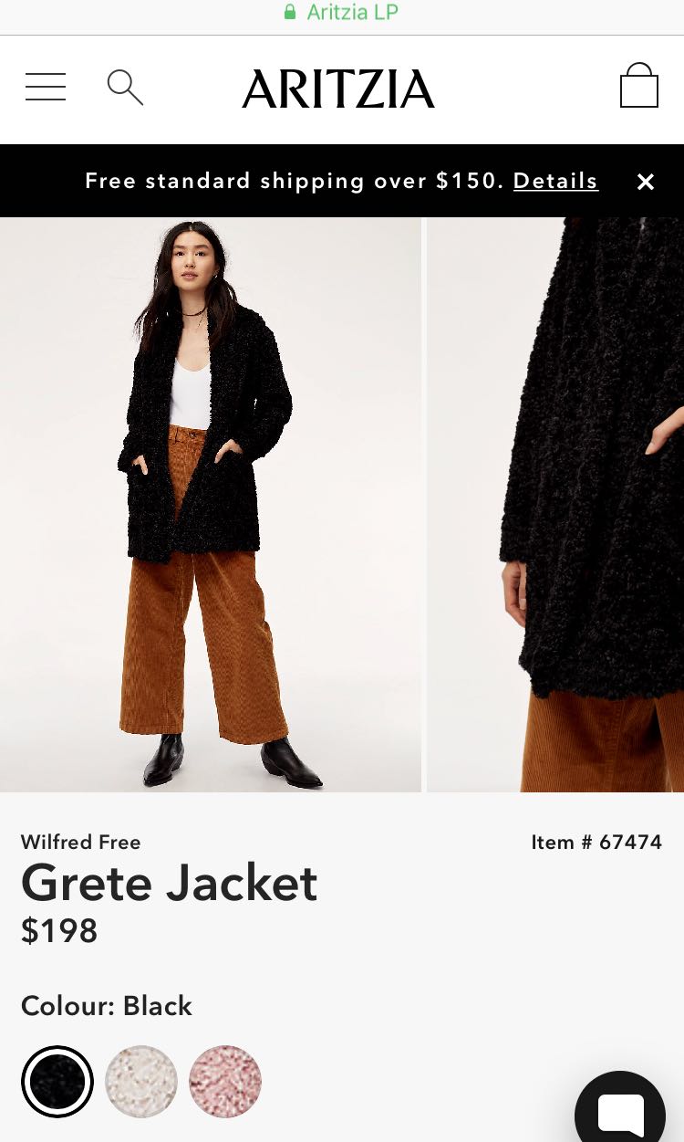 Grete jacket clearance aritzia