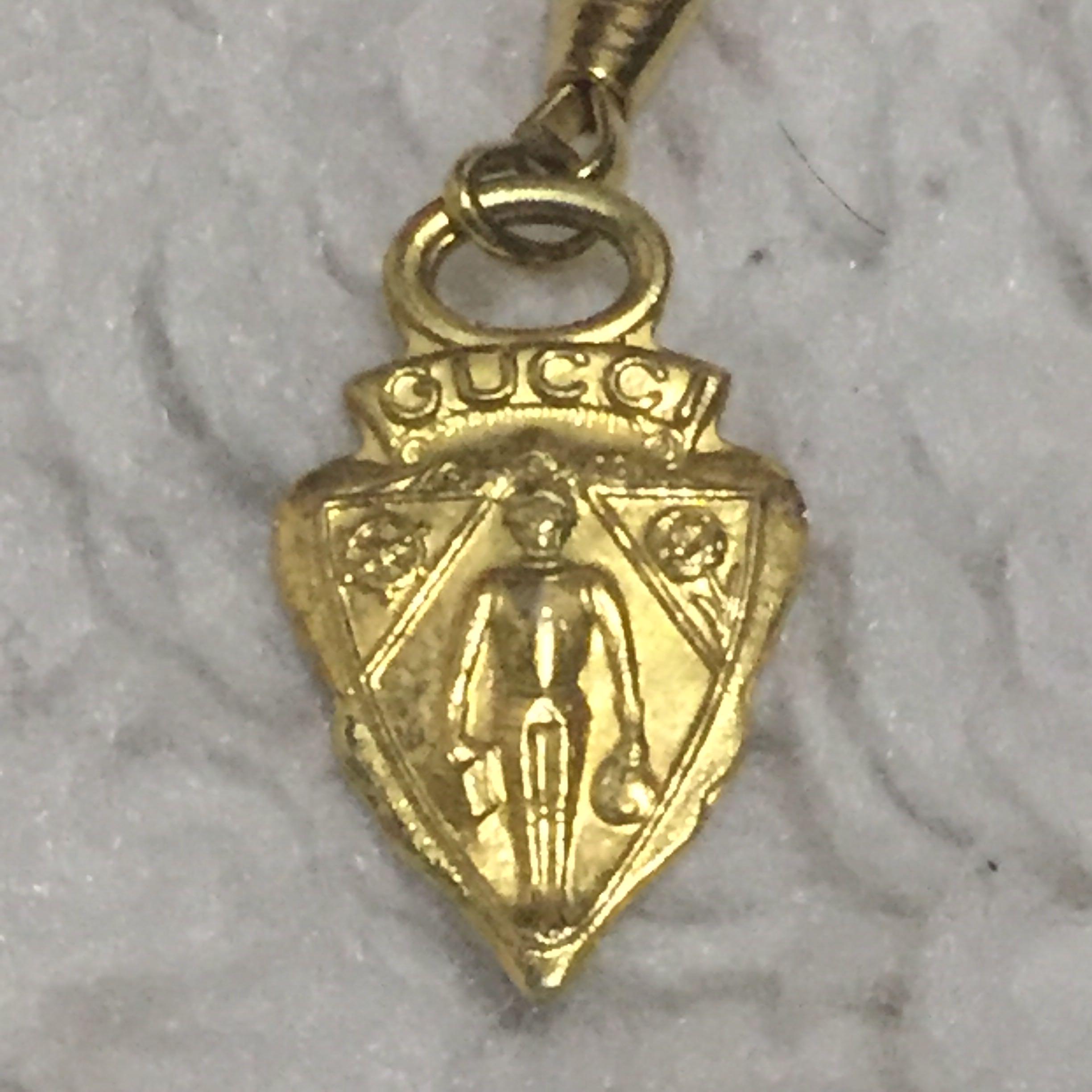 Gucci knight hotsell pendant