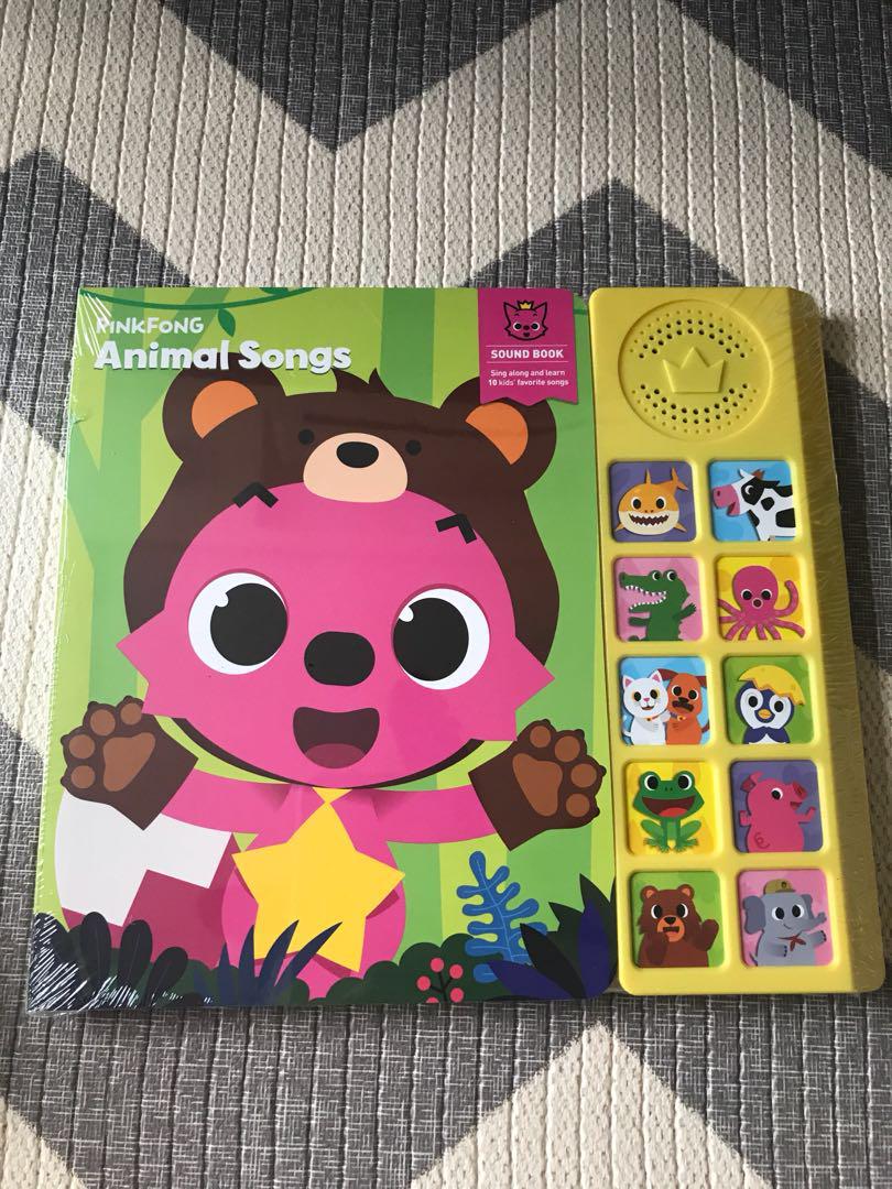 BN Pinkfong Animal Songs Song Book, Hobbies & Toys, Books & Magazines,  Children's Books on Carousell