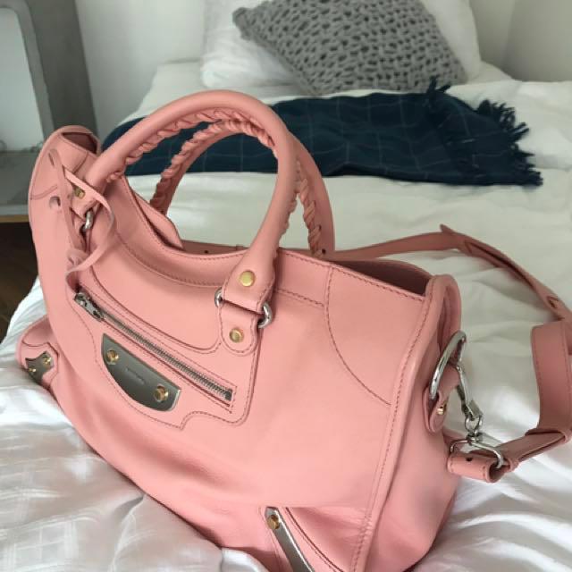 Balenciaga city best sale rose