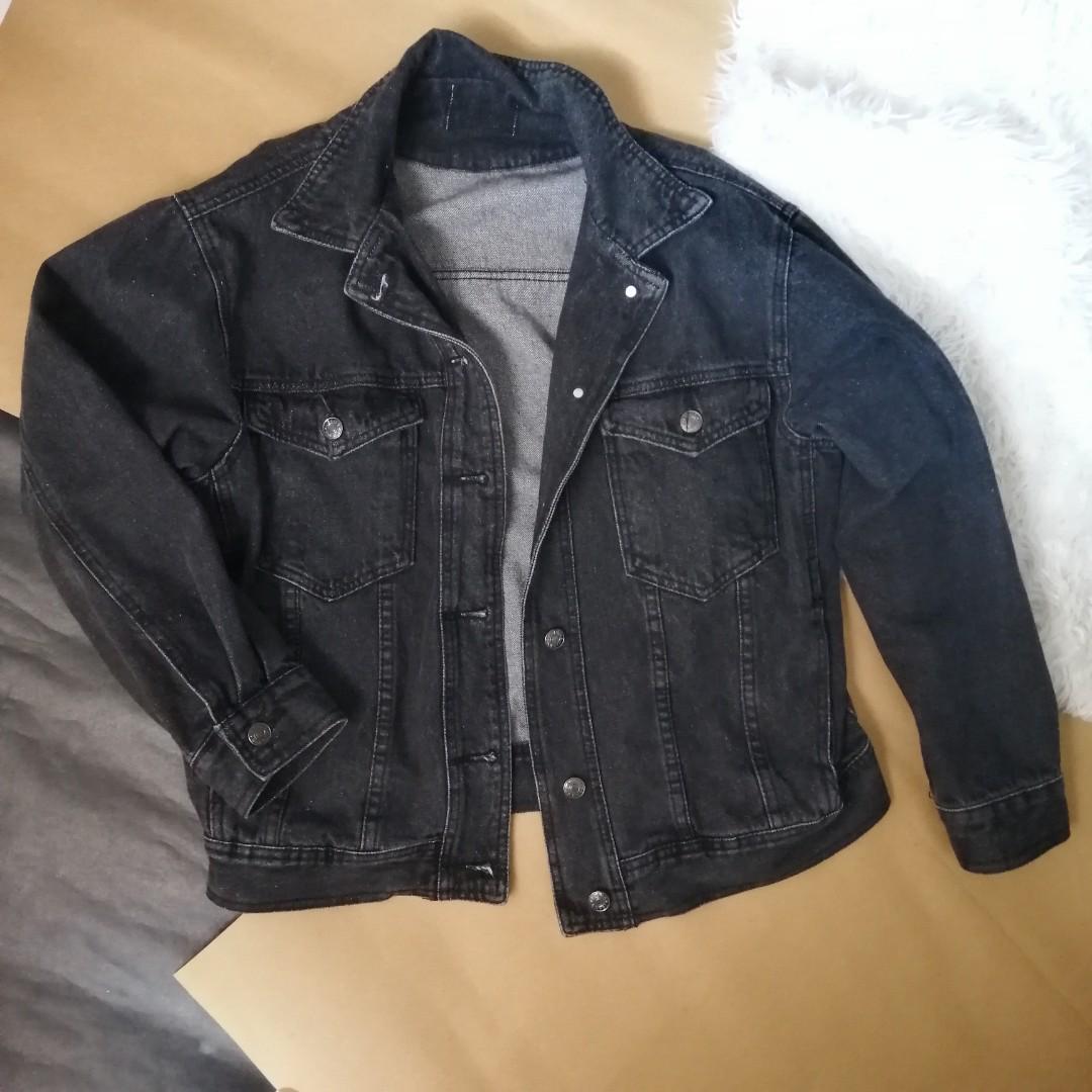 Dark grey denim jacket, Men's Fashion, Coats, Jackets and Outerwear on ...