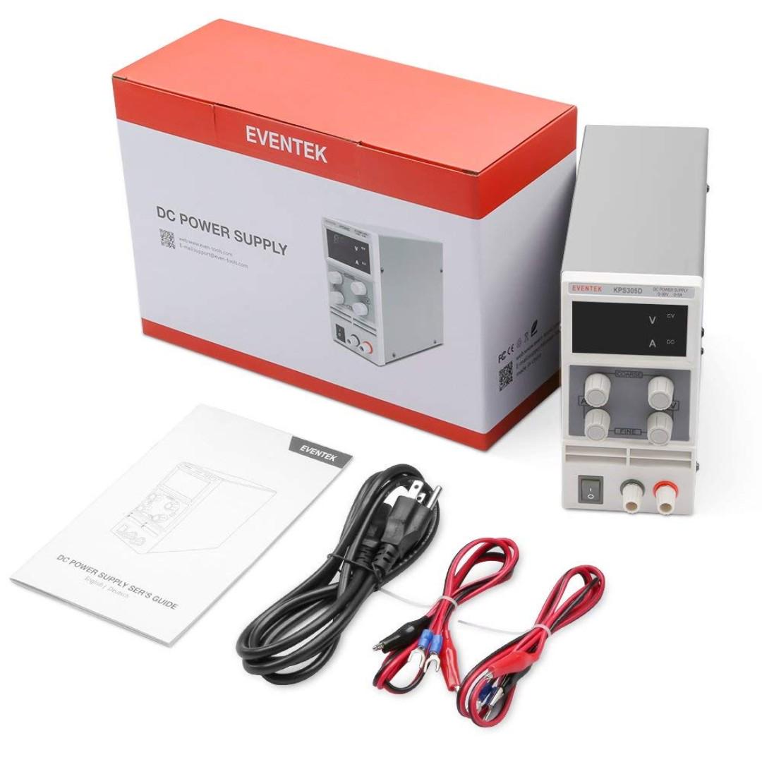 DC Power Supply Variable Eventek KPS305D Adjustable, 58 OFF