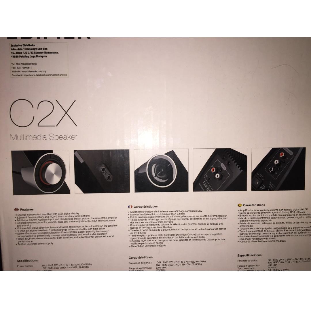 EDIFIER C2X 2.1 speaker, Audio, Soundbars, Speakers & Amplifiers on ...