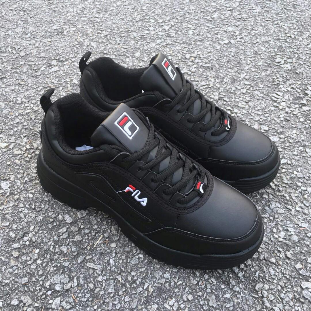 fila shoes full black